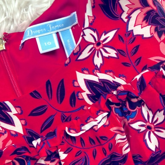 Draper James Francie Pink Floral Cold Shoulder Dress - Picture 4 of 4